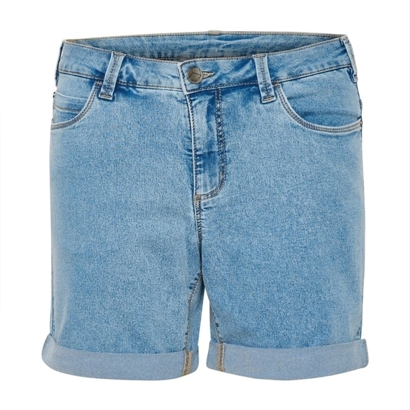 NWT KAFFE Kavicky Light Wash Denim Shorts - Picture 2 of 3